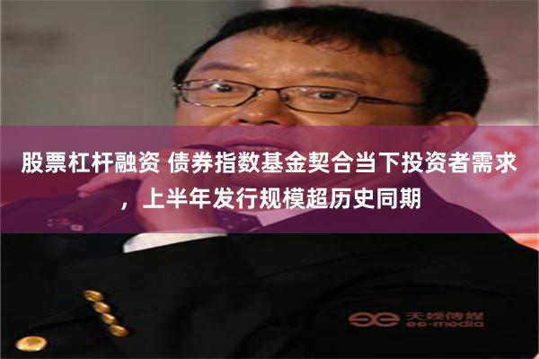 股票杠杆融资 债券指数基金契合当下投资者需求，上半年发行规模