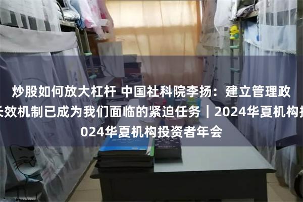 炒股如何放大杠杆 中国社科院李扬：建立管理政府债务的长效机制