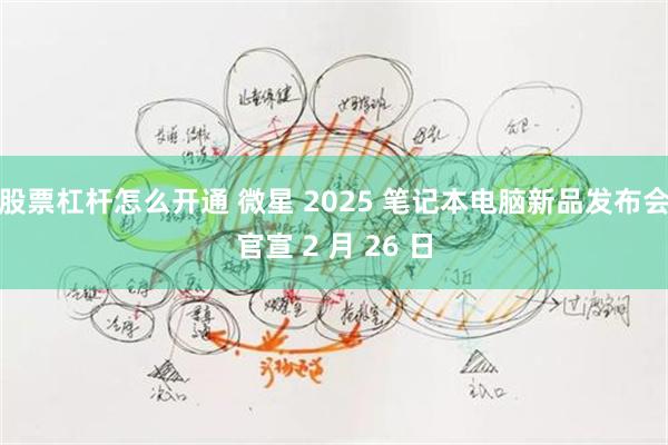 股票杠杆怎么开通 微星 2025 笔记本电脑新品发布会官宣 